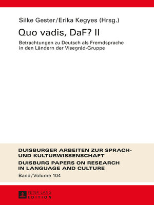cover image of Quo vadis, DaF? II